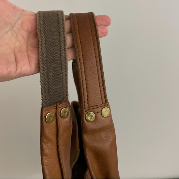 Lucky Brand Leather Vintage Inspired Y2K Shoulder Bag Purse Patchwork Hobo Rare - Picture 9 of 16